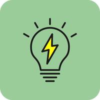 Light Energy Vector Icon Design