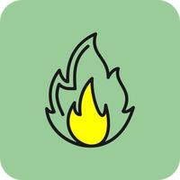 Flame Vector Icon Design