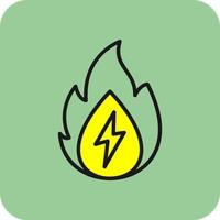 Heat Energy Vector Icon Design