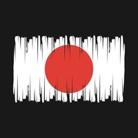 Japan Flag Brush Vector