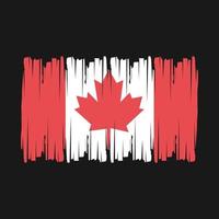 Canada Flag Brush Vector