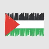 Palestine Flag Brush Vector