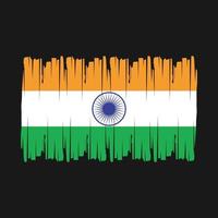 India Flag Brush Vector