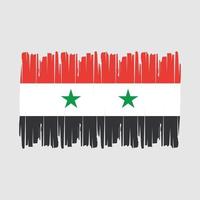 vector de pincel de bandera de siria