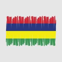 Mauritius Flag Brush Vector