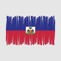 vector de pincel de bandera de haití