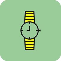 diseño de icono de vector de reloj de pulsera