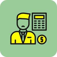 Accountant Vector Icon Design