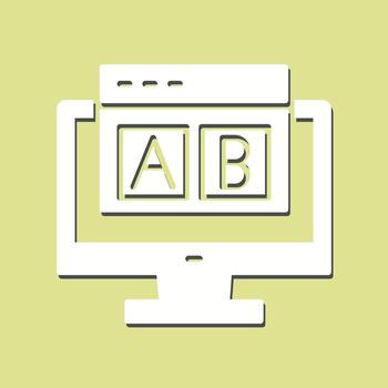 AB Testing Vector Icon