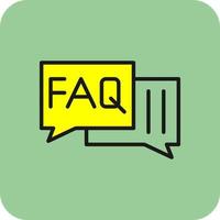 Faq Vector Icon Design