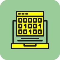 Binary Code Vector Icon Design