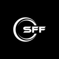 diseño del logotipo de la letra sff en la ilustración. logotipo vectorial, diseños de caligrafía para logotipo, afiche, invitación, etc. vector