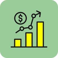 Business Growth Vector Icon Design