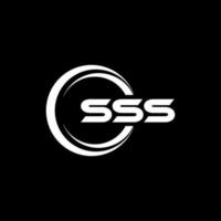 diseño del logotipo de la letra sss en la ilustración. logotipo vectorial, diseños de caligrafía para logotipo, afiche, invitación, etc. vector