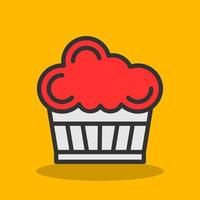 diseño de icono de vector de cupcake