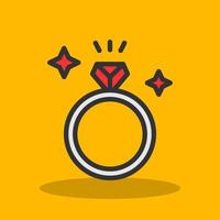 diseño de icono de vector de anillo