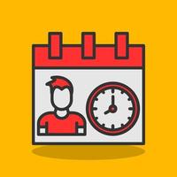 Working Hours Vector Icon Design