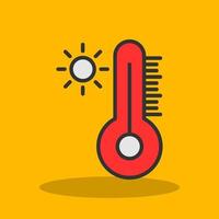 diseño de icono de vector de temperatura