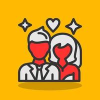 matrimonio, vector, icono, diseño vector