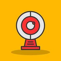 Round Webcam Vector Icon Design