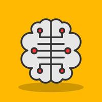 diseño de icono de vector de cerebro