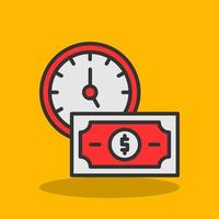 Time Is Money Vector Icon Design