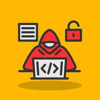 Code Hacker Vector Icon Design