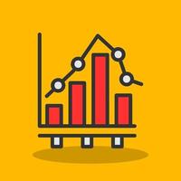 Bar Chart Vector Icon Design