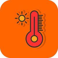 diseño de icono de vector de temperatura