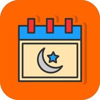 Islamic Calendar Vector Icon Design