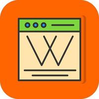 Wiki Vector Icon Design