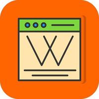 Wiki Vector Icon Design