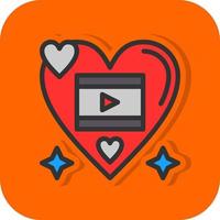 Romantic FIlm Vector Icon Design