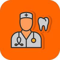 Male Dentist Vector Icon Design