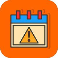 diseño de icono de vector de alerta