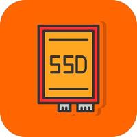 Ssd card Vector Icon Design