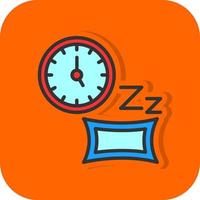 Sleeping Time Vector Icon Design