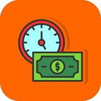 el tiempo es dinero vector icono de diseño