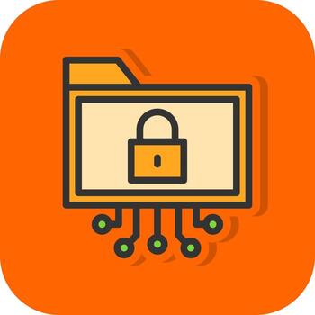 diseño de icono de vector de cifrado de datos