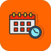 diseño de icono de vector de horario