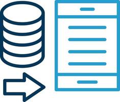 Data Portability Vector Icon Design