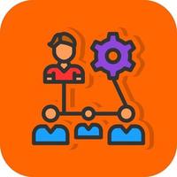 Organization Structure Vector Icon Design