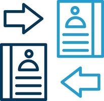 Directory Replacement Vector Icon Design