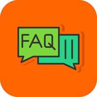 Faq Vector Icon Design