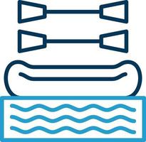 Rafting Vector Icon Design