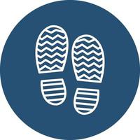 Shoe print Vector Icon