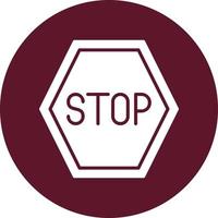 Stop Vector Icon