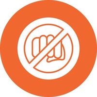 No Assaulting Vector Icon