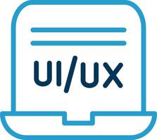 diseño de icono de vector de diseñador de ui ux