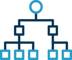 Organization Chart Vector Icon Design